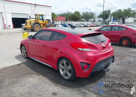 2013 Hyundai Veloster Turbo W/Black/Turbo W/Blue z USA, uszkodzony, nr VIN KMHTC6AE2DU129756